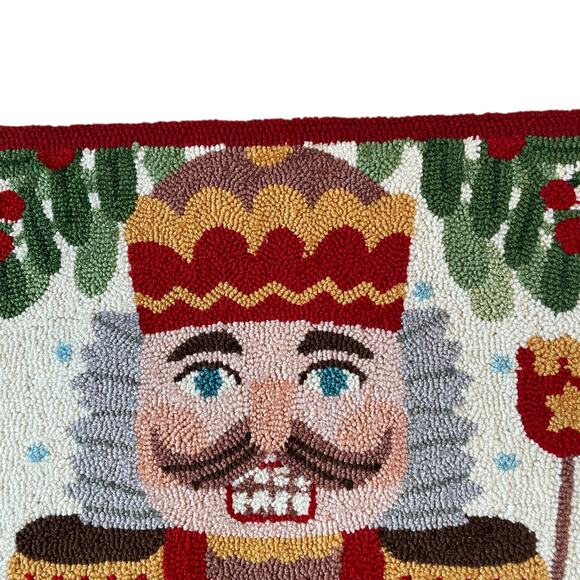 Peking Handicraft NUTCRACKER Hooked Rug 2X3 Christmas Holiday Home Decor New - Picture 7 of 14